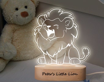 Jolie veilleuse personnalisée pour bébé, cadeau de Pâques pour bébé, veilleuse pour bébé, cadeau de naissance pour bébé, lampe de nuit animal mignon, lampe de chevet, cadeau de Pâques