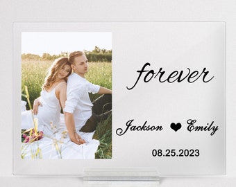 Custom Photo Acrylic Plaque, Personalized Photo Plaque ,Couple Gift, Gift for Her, Anniversary Gift,Wedding Gift