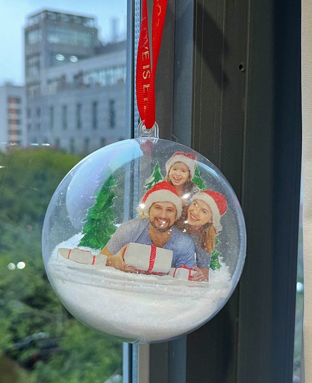 Custom Photo Ball Ornament,3d Snow Globe Ornament,christmas ...