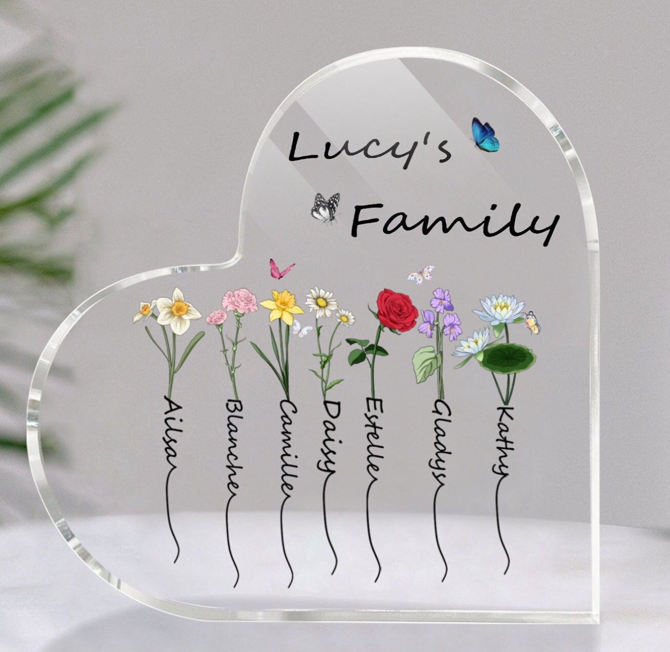 Personalized Grandma's Garden Acrylic Plaque, Grandma Acrylic Plaque ...