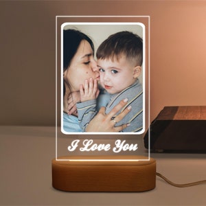 Custom Photo Night Light,Personalized Picture Lamp,Custom Lamp with Photo,Photo Light Desk Lamp,Gift for her,Couple Gift,Mothers Day image 5