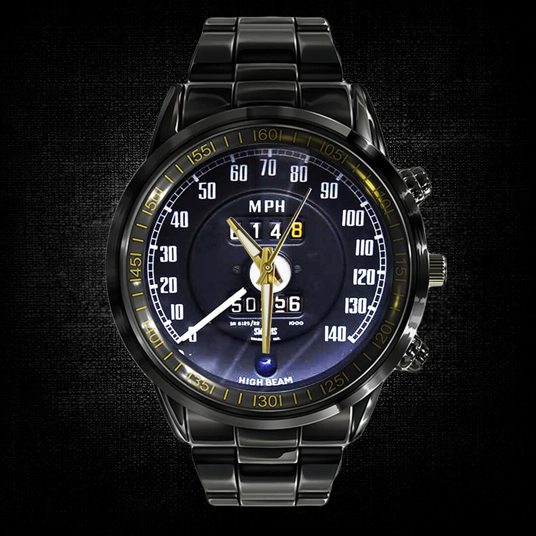 Austin Exclusive Speedometer Watch for Men Sport Metal and Leather - Etsy