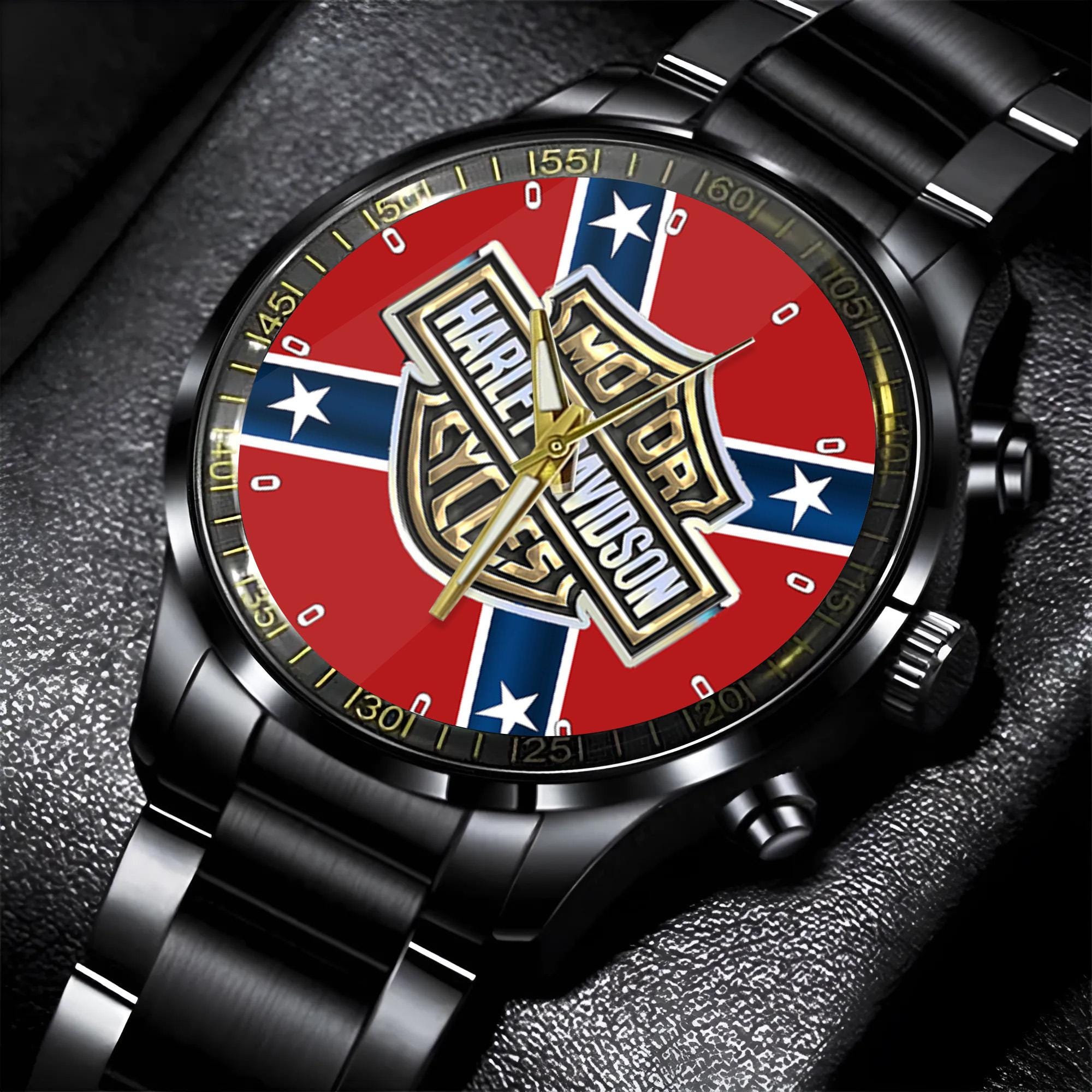 Discover Haarleyy Davidson Blue Strip Logo Watch for Men Sports