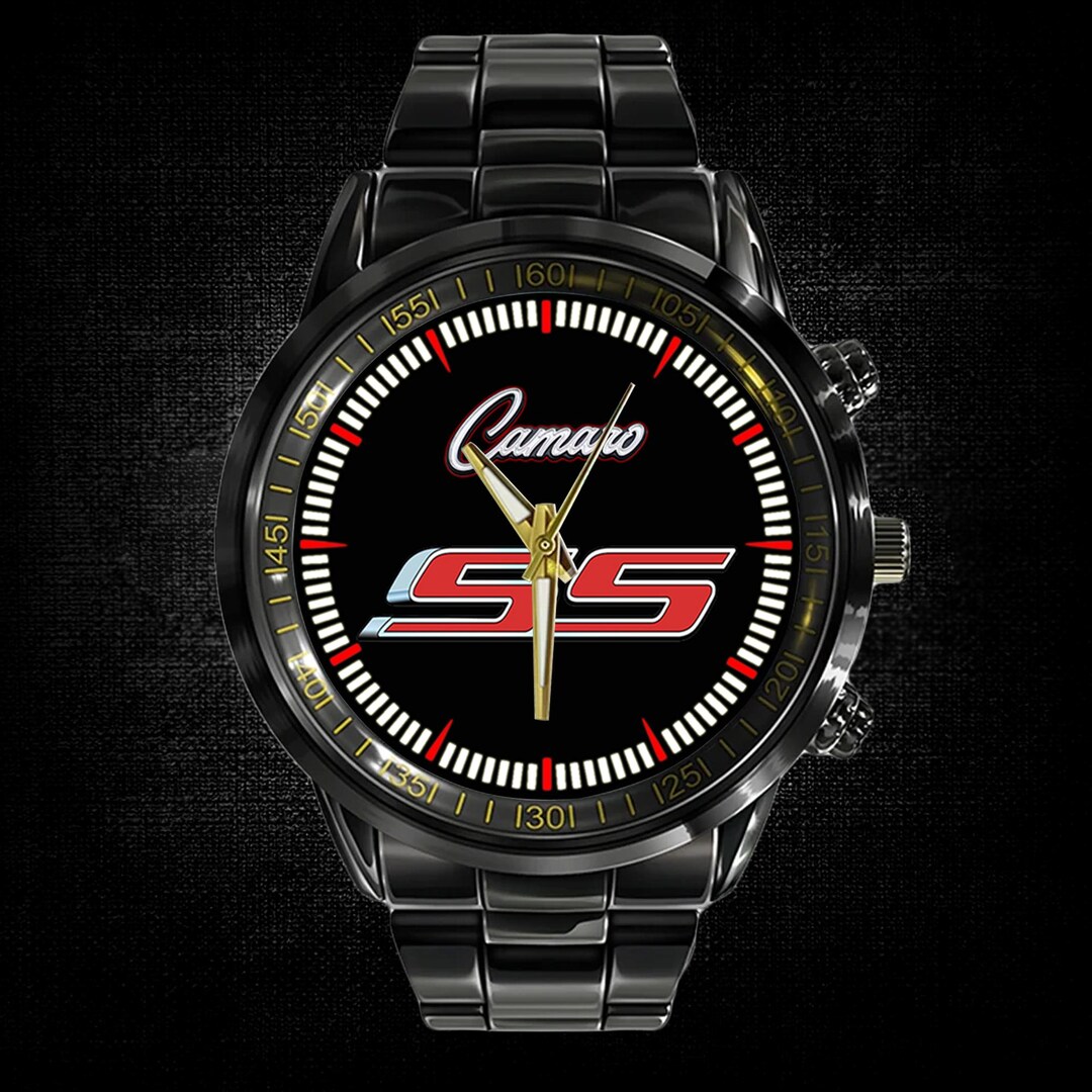 Chevy Camaro SS Logo Watch for Men Sport Metal and Leather - Etsy