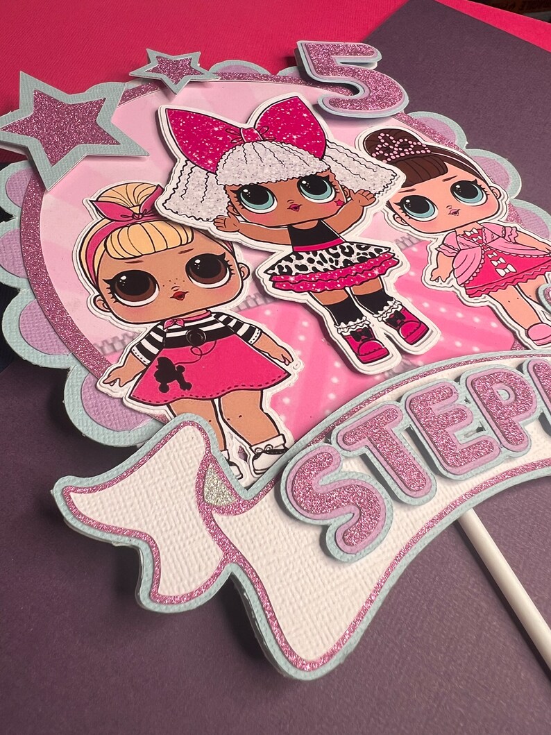 Customisable Cake Topper LOL Theme Cake Topper Lol Cake Etsy Australia