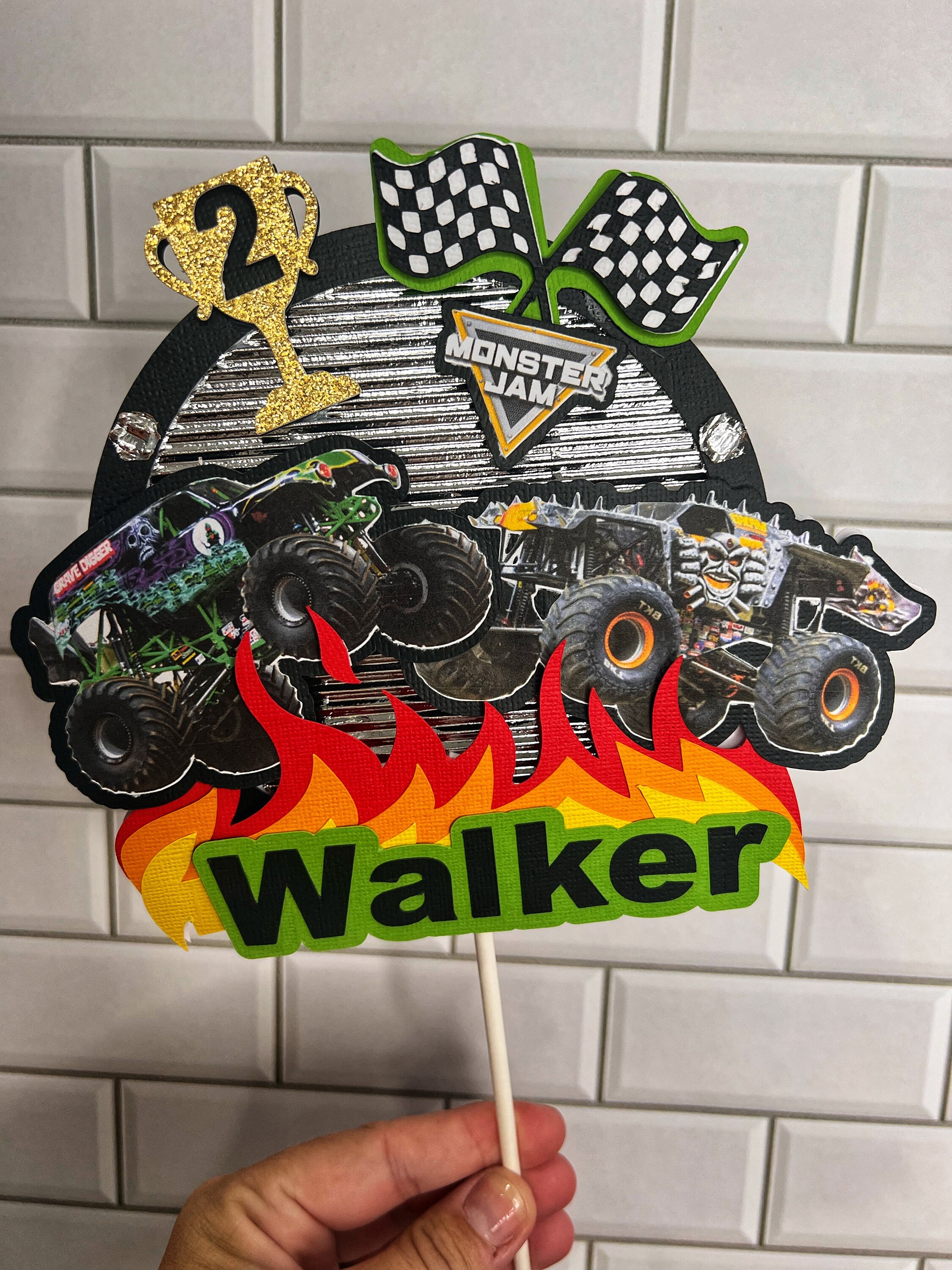 Monster Truck Cake Topper Monster Truck Birthday Monster - Etsy