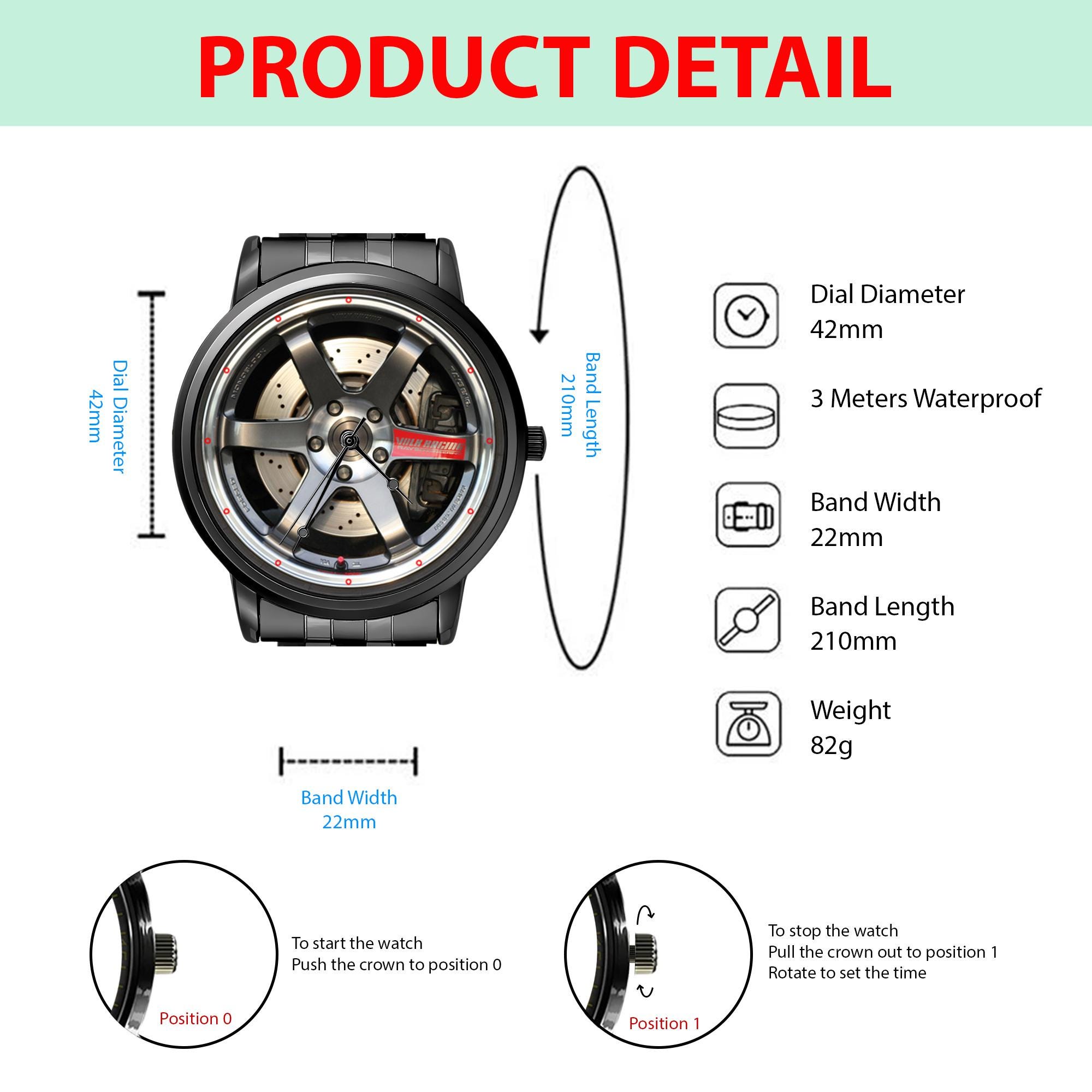 Volk Racing Rim Watch BMW M3 Volk Racing TE37 SL Watch, Wristwatch Gift, Automotive Timepiece ...