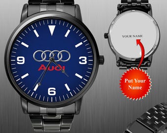 Luxury Audi Car Watch, Wristwatch Gift, Automotive Timepiece