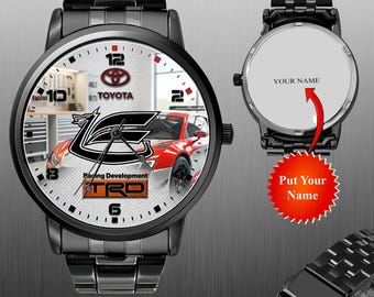 Toyota Celica Racing Car Watch, Wristwatch Gift, Automotive Timepiece