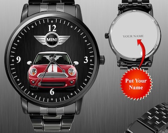 MINI COOPER Car Watch, Wristwatch Gift, Automotive Timepiece