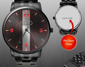 Audi Car Watch, Wristwatch Gift, Automotive Timepiece