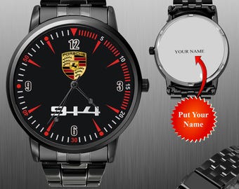 Reloj con el logo del Porsche 914 deportivo, regalo de reloj de pulsera - Reloj de pulsera para automóviles