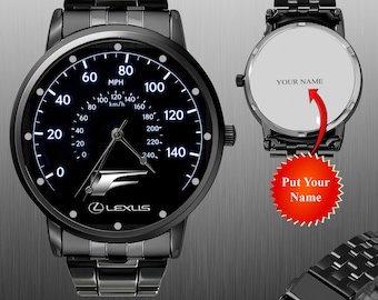 Reloj con velocímetro Lexus RX 350 F Sport, reloj de pulsera de regalo, reloj de automóvil