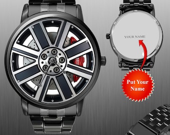 Reloj con ruedas y llantas originales MINI COOPER 2024, reloj de pulsera, regalo, reloj de pulsera para automóviles
