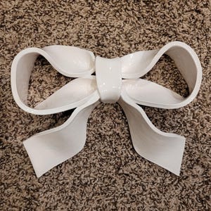 Handmade Ceramic Bow Wall Art, Decorative Bow, Nursery Decor