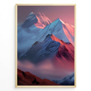 Monte Everest - Arte mural imprimible