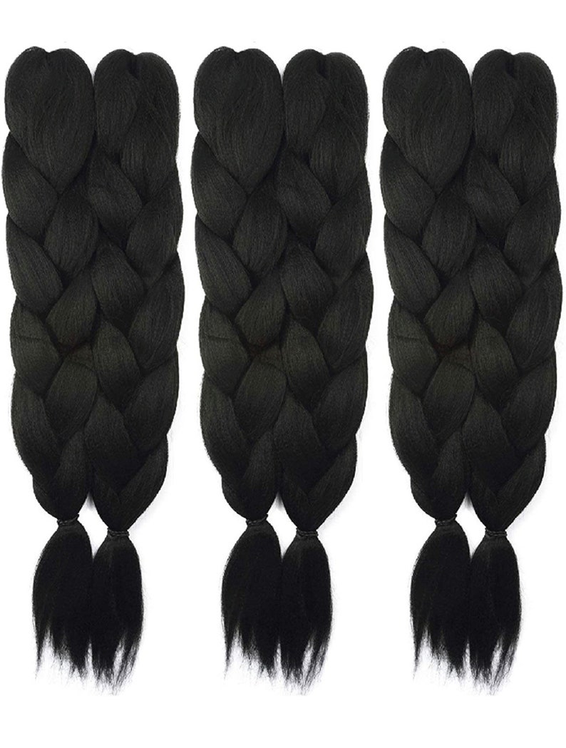 Prestretched Braiding Hair Extensions 48 Inch Long Unfolded Etsy