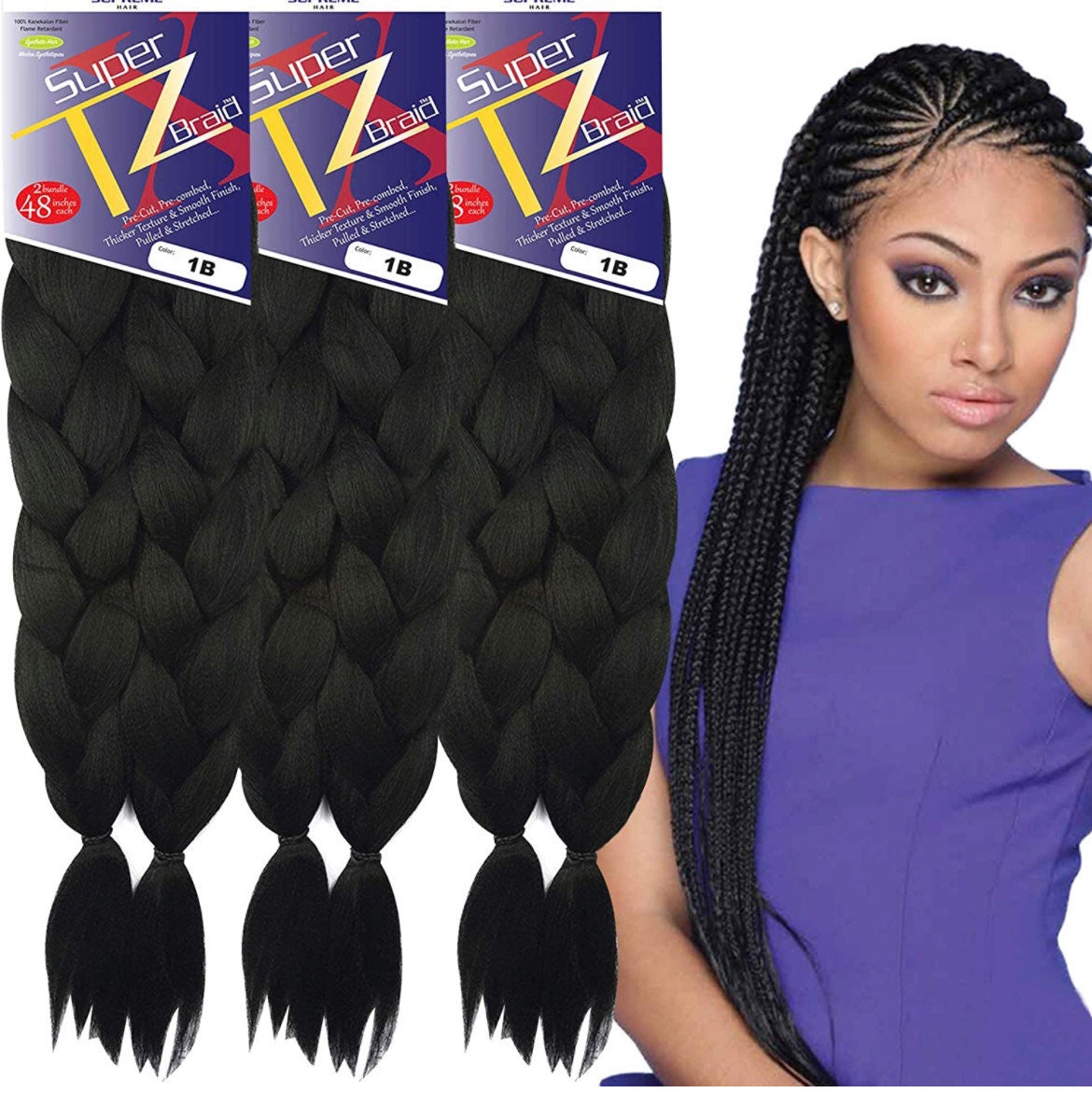 SMART BRAID 3 IN A PACK 26 Pre-Stretched,Pre-Plucked,Pre-Pulled Easy Braid  Hair