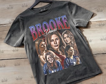 Brooke Davis Vintage T-Shirt, Homage Retro 90s Graphic, Ideal Gift for TV Series Enthusiasts ID