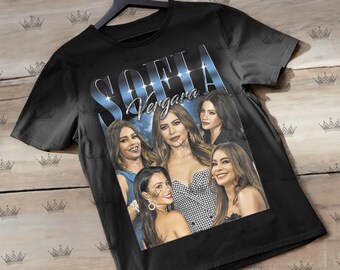 Sofia Vergara Vintage T-Shirt, Homage Retro 90s Graphic, Ideal Gift for TV Series and Movies Enthusiasts ID