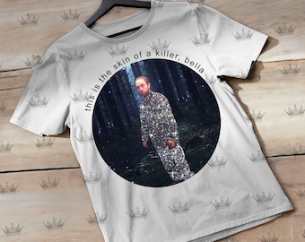 Maglietta meme di Robert Pattinson su Twilight, Questa è la pelle di una Bella assassina, Maglietta di Jacob su Twilight, Maglietta della saga di Twilight, ID abbigliamento unisex