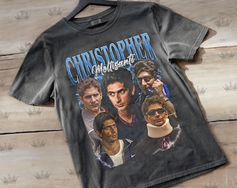 CHRISTOPHER MOLTISANTI Vintage T-Shirt, Homage Retro 90s Graphic, Ideal Gift for Tv Show / Movies Enthusiasts ID