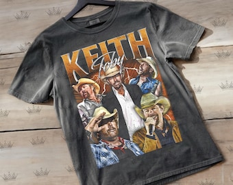 Camiseta vintage de Toby Keith, homenaje a los 90, ideal como regalo para amantes de la música.