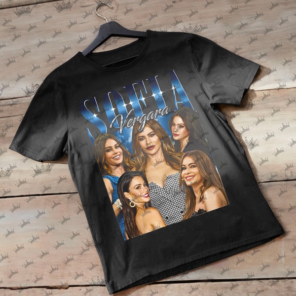 Sofia Vergara Vintage T-Shirt, Homage Retro 90s Graphic, Ideal Gift for TV Series and Movies Enthusiasts
