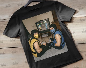 Mortal Kombat Scorpion vs Sub Zero Unisex Shirt, Vintage Mortal Kombat 1995 T-Shirt, Funny Mortal Kombat Shirt, Retro Video Game Gift Tee RZ