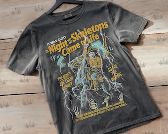 Night Skeleton Tim Robinson Shirt, I Think You Should Leave With Tom Robinson Shirt, The Night That The Skeletons Came To Life Fun Shirt BK