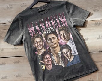 Milo Manheim T Shirt, Disney Zombies Shirt, Milo Manheim Fan Merch, Vintage Grafik T-Shirt, Retro Popkultur Tshirt, Milo Manheim Geschenk Top ID