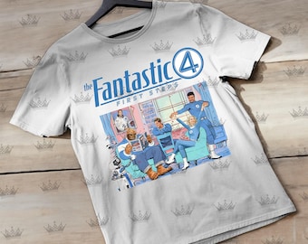 Die Fantastischen Vier Erster Schritt Shirt, Fantastische Vier Komfort Farben Shirt, Fantastischer 4 Comic Reed Richards Sue Storm, Die Fantastischen 4 Fan-ID