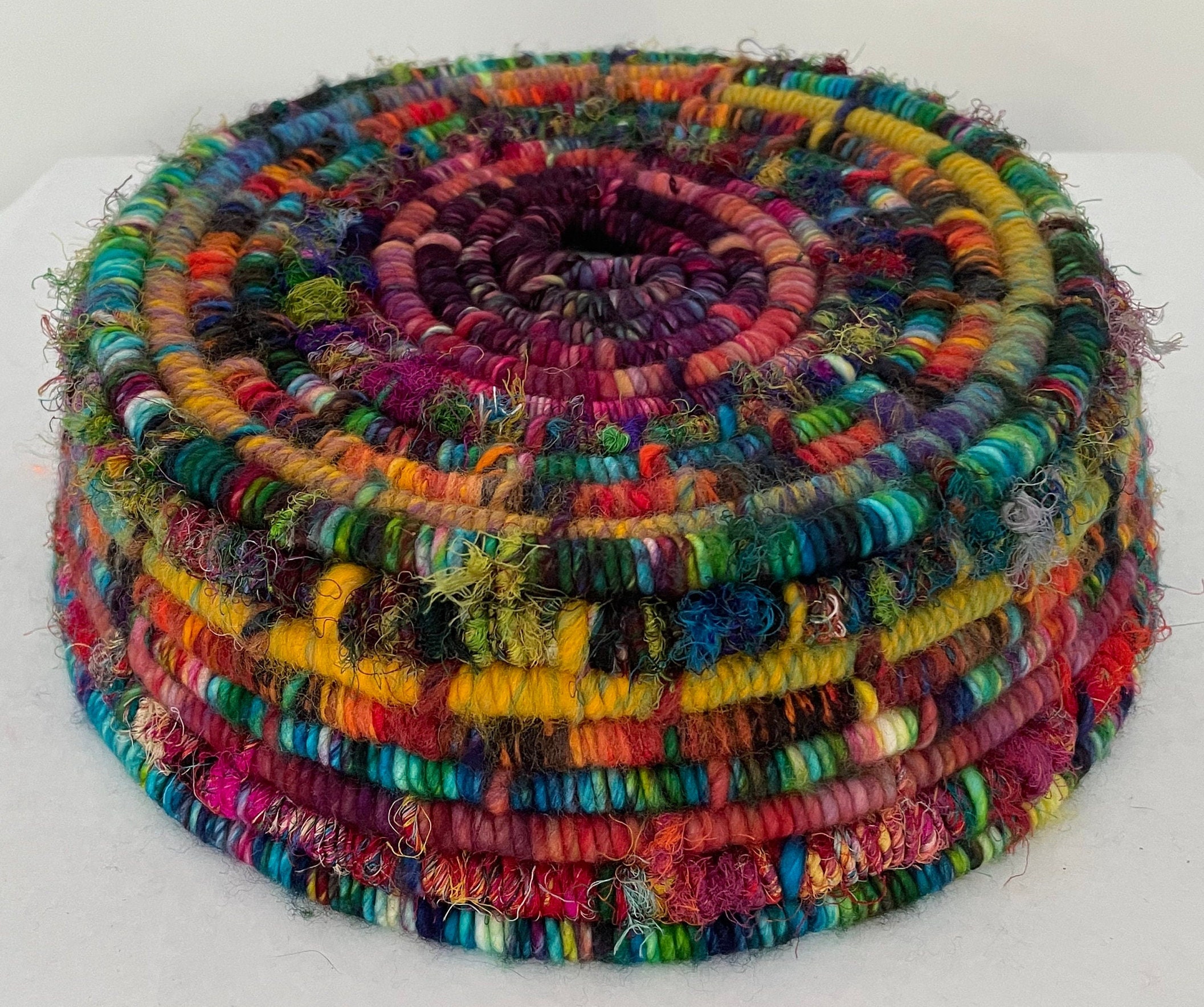 Creative Rope Baskets Unique Rope Basket Wild Yarn Boho Basket Woven Basket Bohemian Style ...