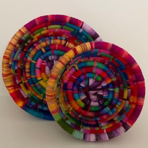 Small Woven Baskets | Small Basket Set | Small Baskets for a Shelf | Small Gift Baskets for Women | Small Colorful Baskets | Little Baskets