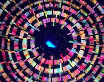 Blacklight Reactive Decor | Blacklight Reflective Decor | Blacklight Art | UV Reactive Decor | UV Color Changing | Artisan Baskets