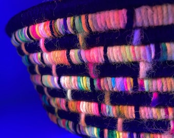 UV Color Changing Basket | Blacklight Reactive Decor | Blacklight Reflective Decor | UV Reactive Decor | Decorative Gift Baskets