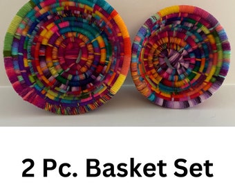 Small Basket Set | Small Colorful Baskets | Small Gift Baskets | Small Baskets for a Shelf | Small Gift Baskets for Women | Little Baskets