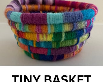 Mini cestini / Cestino piccolo / Cestino piccolo / Cestini molto piccoli / Cestini intrecciati piccoli per scaffale / Cestini colorati piccoli / Cesto regalo piccolo