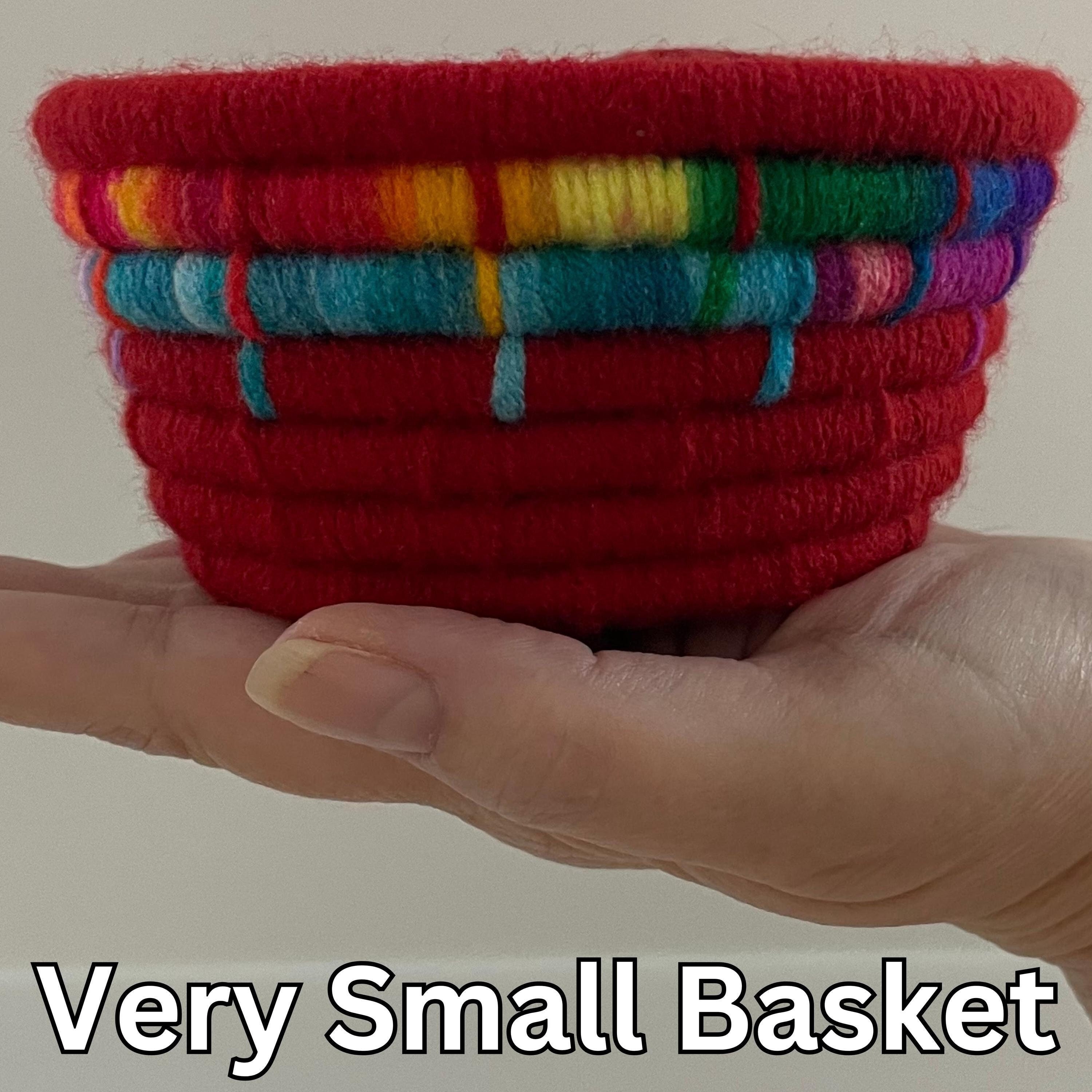 Red Basket | Very Small Basket | Small Red Basket | Small Colorful Baskets | Small Gift Baskets | Small Rope Baskets | Small Woven Baskets
