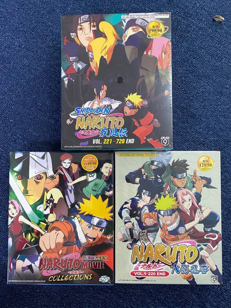 Naruto Shippuden ENGLISH DUBBED Complete Series Box Set Ep 1 - 720 End DHL