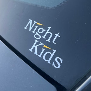 Night Kids Vinyl Decal (S, M & L sizes)