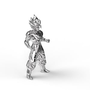 Goku /Action Figure/ Silver Figure/ 925 Silver Action figure/ Dragon ball Z/ Goku super Saiyan