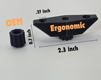 Perillas ergonómicas para tapa de tanque de propano con soporte para bandera integrado - Roscas M5 - (Paquete de 2)