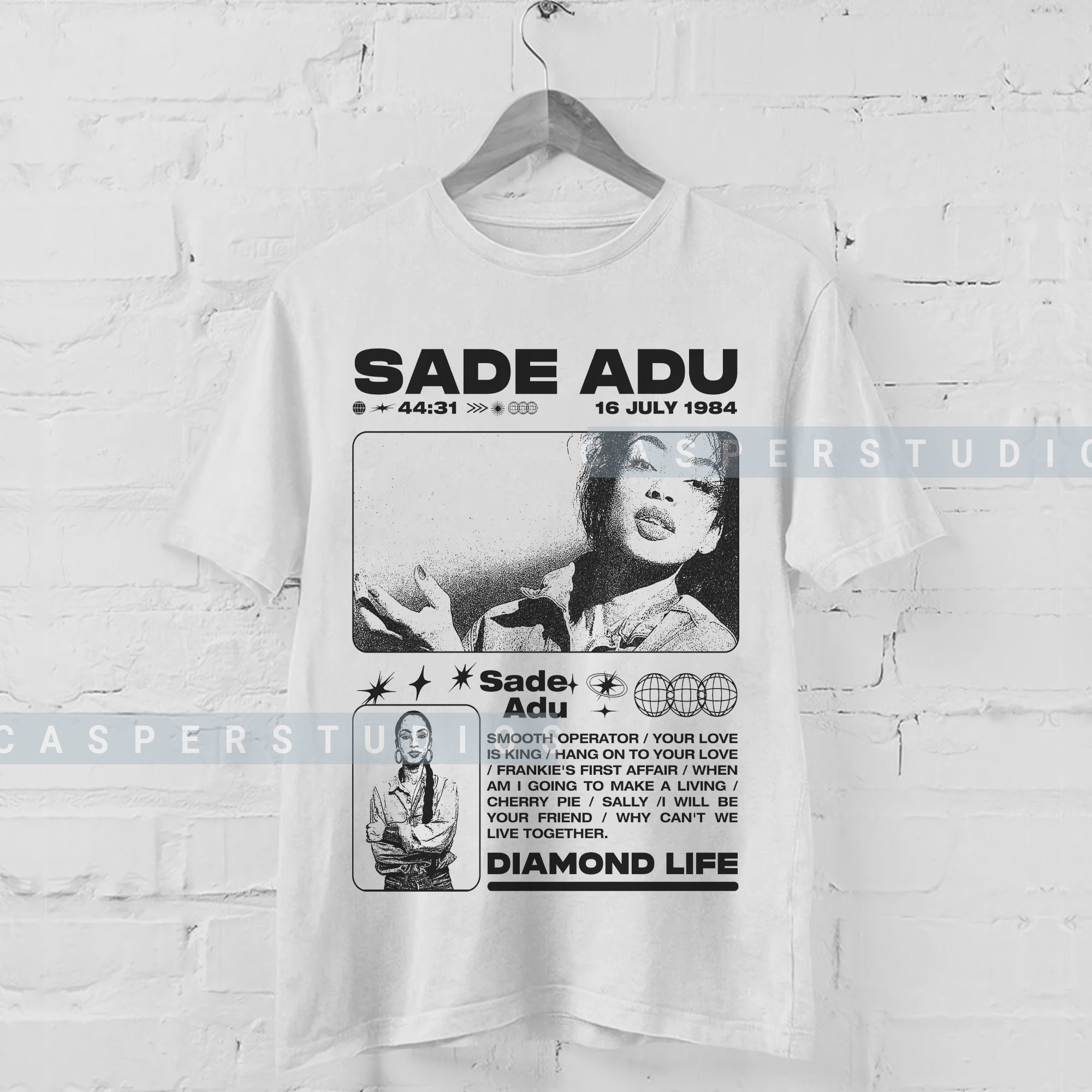 Sade Adu Your Love Is King Square Photo Men'S T Shirt – BlacksWhite