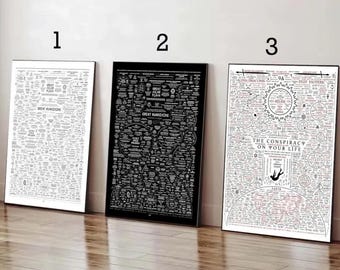 Mapa personalizado de El Gran Despertar, Póster de La Conspiración en Tu Vida