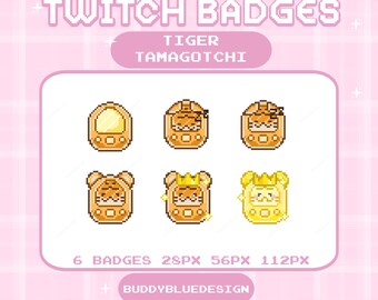 Tamagotchi Tiger Sub Twitch, Tamagotchi Tiger Pixel Sub Bit Twitch, Tamagotchi Sub Stream, Tamagotchi carino, Tamagotchi Tiger, Tamagotchi Kawii Pixel Twitch