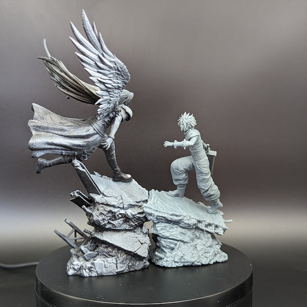 Cloud and Sephiroth (solo and diorama) | 12K Quality