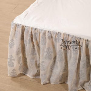 Bohemian Ruffle Bed Skirt Drop Length Bed Cover Tailored - Twin, Full, Queen, King Sizes - Custom