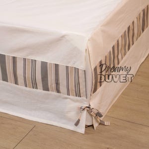 Bohemian Drop Length Bed Skirt Tailored - Twin, Full, Queen, King Sizes - Custom Bedskirt
