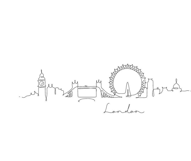 London Skyline Svg/skyline Svg/svg File - Etsy